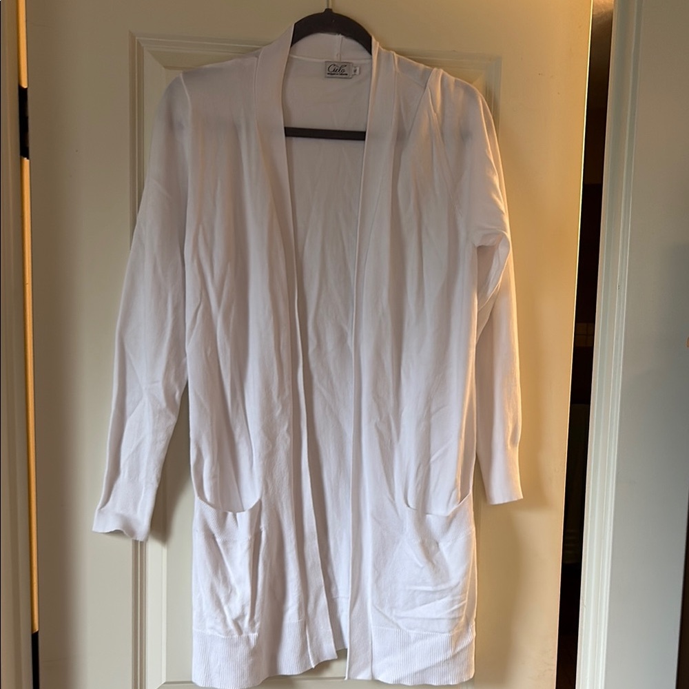 Cielo White Sweater Robe